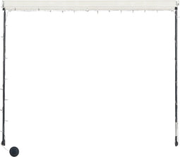 vidaXL - Luifel - uittrekbaar - met - LED - 300x150 - cm - crème