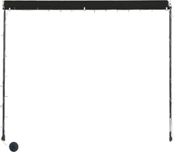 vidaXL - Luifel - uittrekbaar - met - LED - 400x150 - cm - antraciet