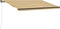 vidaXL - Luifel - uittrekbaar - met - windsensor - en - LED - 600x300 - cm - geel - en - wit