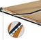 vidaXL - Luifel - uittrekbaar - met - windsensor - en - LED - 600x300 - cm - geel - en - wit