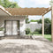 vidaXL - Luifel - verticaal - 100x420 - cm - oxford - stof - taupe