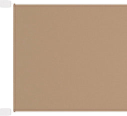 vidaXL - Luifel - verticaal - 60x600 - cm - oxford - stof - taupe