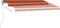 vidaXL - Luifel - vrijstaand - automatisch - 300x250 - cm - oranje - en - bruin