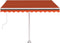 vidaXL - Luifel - vrijstaand - automatisch - 300x250 - cm - oranje - en - bruin