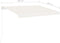vidaXL - Luifel - vrijstaand - automatisch - 300x250 - cm - crèmekleurig