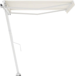 vidaXL - Luifel - vrijstaand - automatisch - 350x250 - cm - crèmekleurig