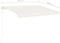 vidaXL - Luifel - vrijstaand - automatisch - 350x250 - cm - crèmekleurig