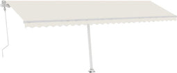 vidaXL - Luifel - vrijstaand - automatisch - 600x300 - cm - crèmekleurig