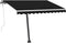 vidaXL - Luifel - vrijstaand - handmatig - uittrekbaar - 350x250 - cm - antraciet