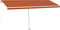 vidaXL - Luifel - vrijstaand - handmatig - uittrekbaar - 500x300 - cm - oranje - bruin