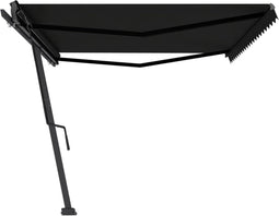 vidaXL - Luifel - vrijstaand - handmatig - uittrekbaar - 500x350 - cm - antraciet
