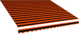vidaXL - Luifeldoek - 450x300 - cm - canvas - oranje - en - bruin
