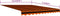 vidaXL - Luifeldoek - 450x300 - cm - canvas - oranje - en - bruin
