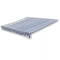 vidaXL - Luifeldoek - 6x3 - m - canvas - blauw - en - wit