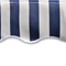 vidaXL - Luifeldoek - 6x3 - m - canvas - blauw - en - wit