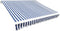 vidaXL - Luifeldoek - 6x3 - m - canvas - blauw - en - wit
