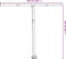 vidaXL - Luifelpaalset - 300x245 - cm - ijzer - antracietkleurig
