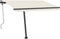 vidaXL - Luifelpaalset - 300x245 - cm - ijzer - antracietkleurig