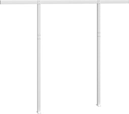 vidaXL - Luifelpaalset - 300x245 - cm - ijzer - wit