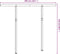 vidaXL - Luifelpaalset - 300x245 - cm - ijzer - wit