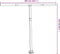 vidaXL - Luifelpaalset - 300x245 - cm - ijzer - wit