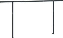 vidaXL - Luifelpaalset - 450x245 - cm - ijzer - antracietkleurig