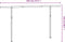 vidaXL - Luifelpaalset - 450x245 - cm - ijzer - antracietkleurig