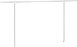 vidaXL - Luifelpaalset - 450x245 - cm - ijzer - wit