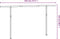 vidaXL - Luifelpaalset - 450x245 - cm - ijzer - wit