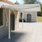 vidaXL - Luifelpaalset - 450x245 - cm - ijzer - wit