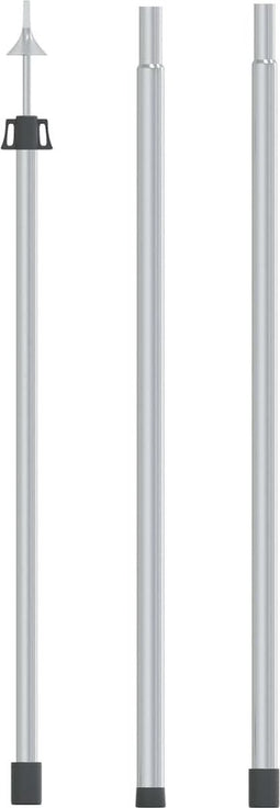 vidaXL - Luifelstok - telescopisch - 102-260 - cm - aluminium