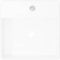 vidaXL - Luxe - wastafel - met - overloop - en - kraangat - vierkant - keramiek - 41x41 - cm