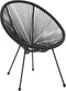 vidaXL - Maanstoelen - 2 - st - rattan - zwart