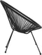 vidaXL - Maanstoelen - 2 - st - rattan - zwart