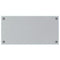 VidaXL Magneetbord - harde Glas laagje - Wit - 50x100cm