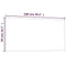 VidaXL Magneetbord - harde Glas laagje - Wit - 50x100cm