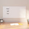 vidaXL Magneetbord voor aan de wand 80x40 cm gehard glas wit