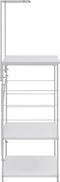 vidaXL - Magnetronkast - 60x39,6x123 - cm - bewerkt - hout - wit