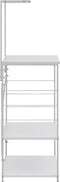 vidaXL - Magnetronkast - 60x39,6x123 - cm - bewerkt - hout - wit