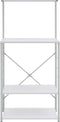vidaXL - Magnetronkast - 60x39,6x123 - cm - bewerkt - hout - wit