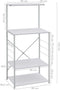 vidaXL - Magnetronkast - 60x39,6x123 - cm - bewerkt - hout - wit