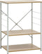 vidaXL - Magnetronkast - 60x39,6x79,5 - cm - bewerkt - hout - wit - en - eikenkleurig