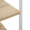 vidaXL - Magnetronkast - 60x39,6x79,5 - cm - bewerkt - hout - wit - en - eikenkleurig