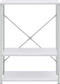 vidaXL - Magnetronkast - 60x39,6x79,5 - cm - bewerkt - hout - wit