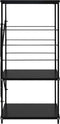 vidaXL - Magnetronkast - 60x39,6x79,5 - cm - bewerkt - hout - zwart