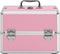 vidaXL - Make-up - koffer - 22x30x21 - cm - aluminium - roze