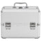 vidaXL - Make-up - koffer - 22x30x21 - cm - aluminium - zilverkleurig
