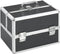 vidaXL - Make-up - koffer - 22x30x21 - cm - aluminium - zwart