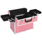 vidaXL - Make-up - koffer - 37x24x35 - cm - aluminium - roze