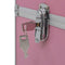 vidaXL - Make-up - koffer - 37x24x35 - cm - aluminium - roze